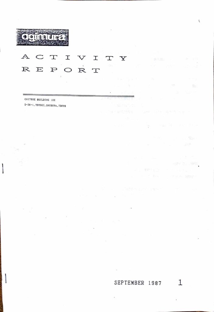 Activity Report第1回