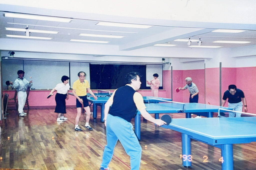 ITS三鷹でラリーを楽しむ荻村伊智朗