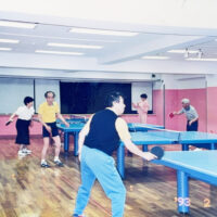 ITS三鷹でラリーを楽しむ荻村伊智朗