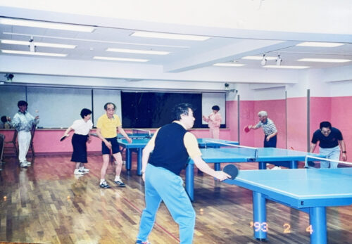 ITS三鷹でラリーを楽しむ荻村伊智朗